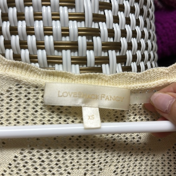 Loveshackfancy cropped Venice cardigan. - Picture 3 of 5